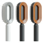 Self Cleaning Hair Brush For Women One-key Cleaning Hair Loss Airbag Massage Scalp Comb Anti-Static Hairbrush