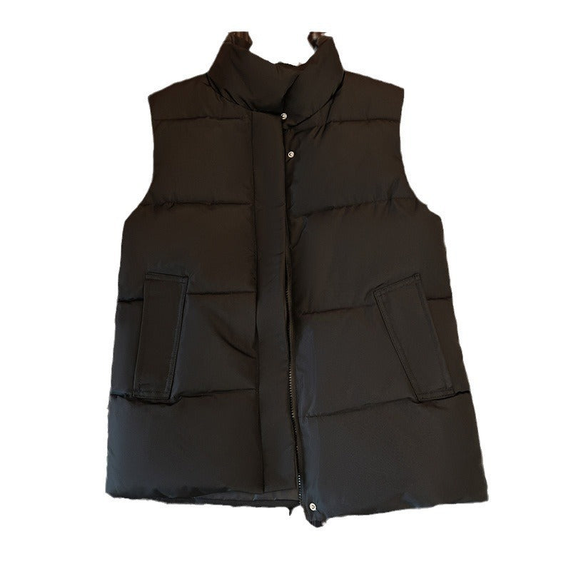 Down Cotton Vest Women's Short Korean Style Autumn And Winter