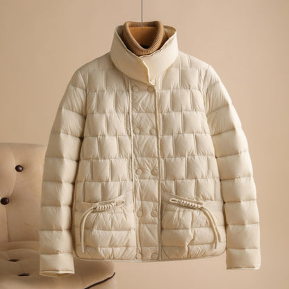 Fashion Simple Thin Lightweight Short Type Down Jacket