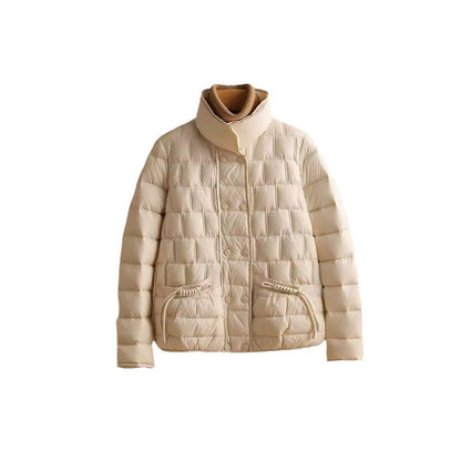 Fashion Simple Thin Lightweight Short Type Down Jacket